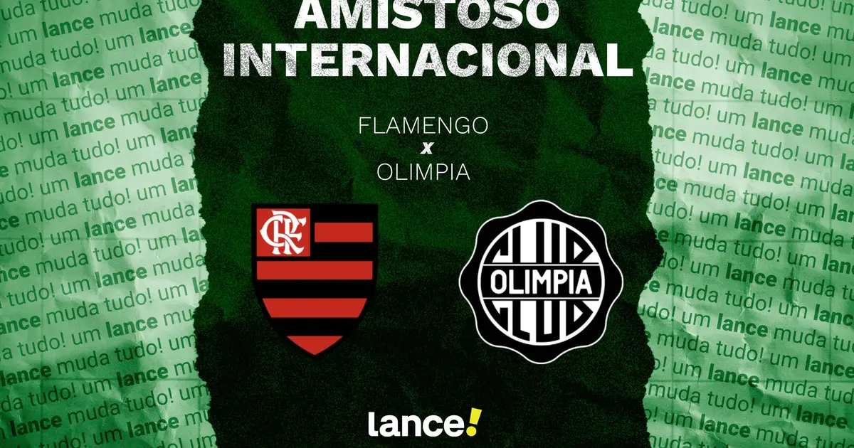 Flamengo e Olimpia se enfrentam em amistoso internacional no Mané Garrincha