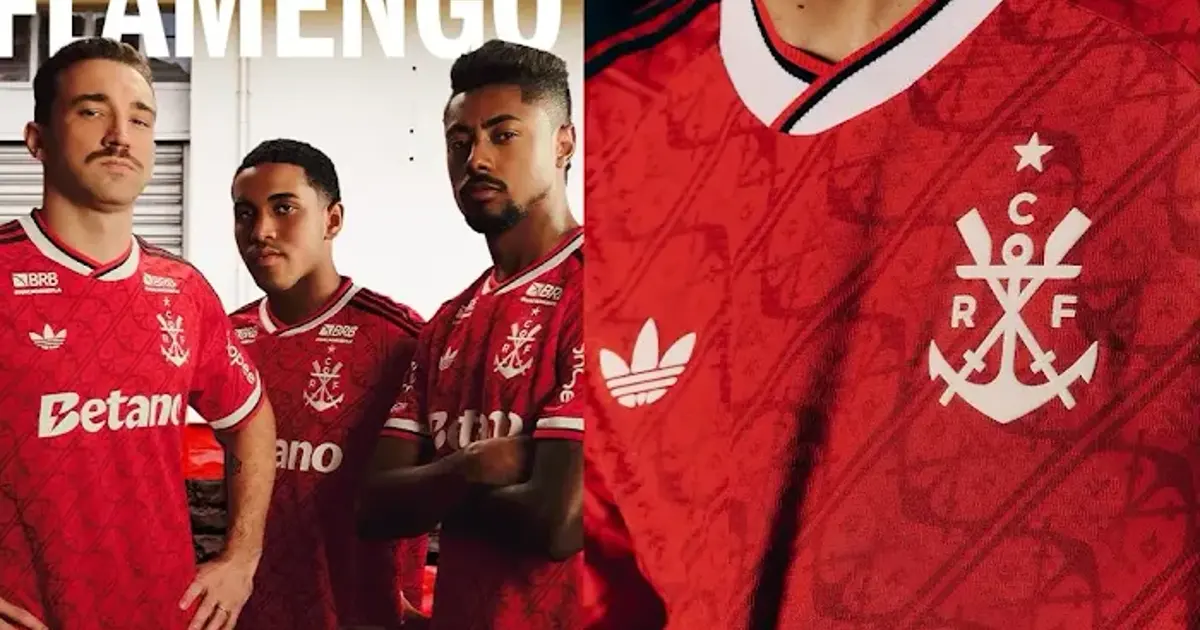 Flamengo apresenta nova camisa Manto 3 com campanha ‘Segue o Mengo’
